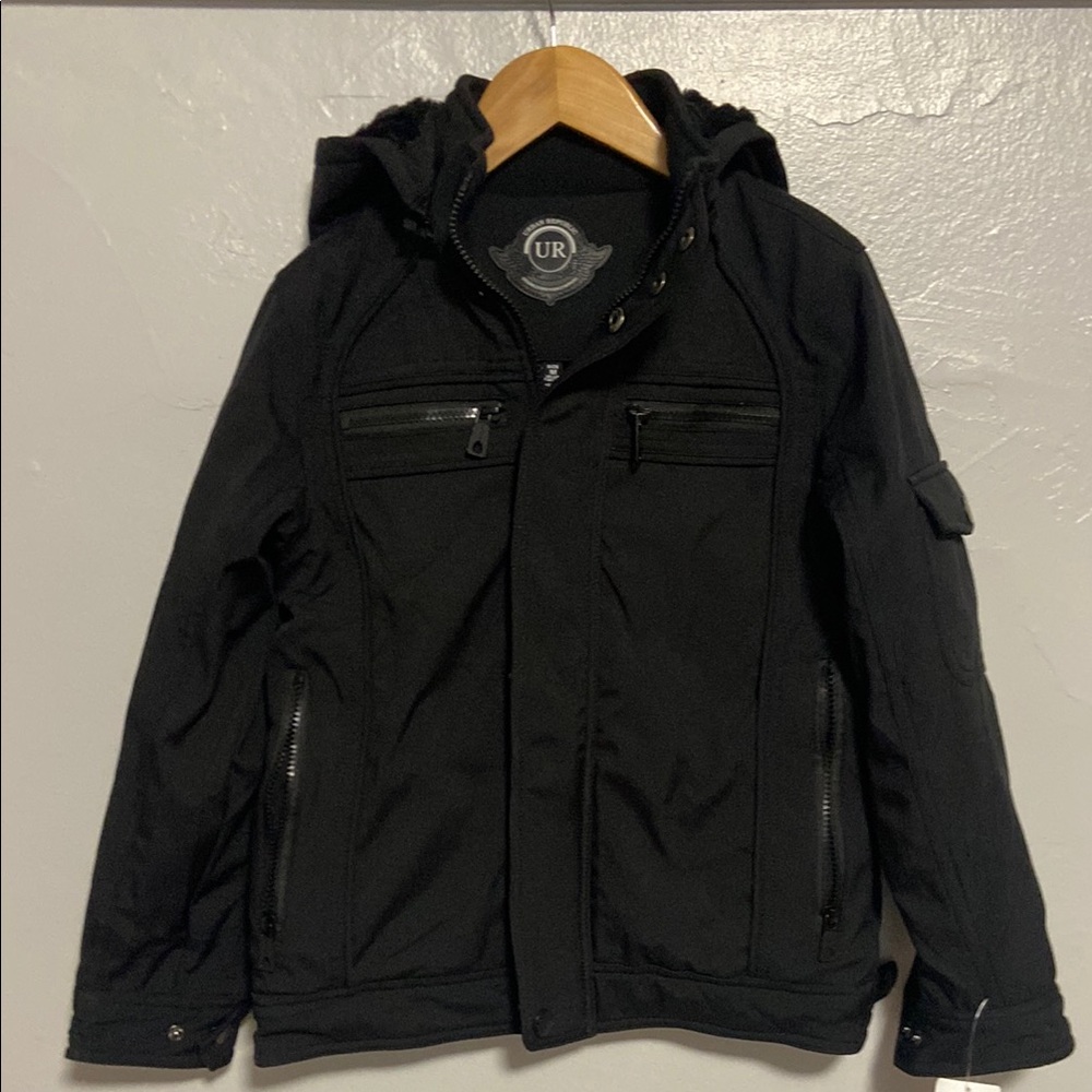 Urban Republic Kids Black Hooded Puffer Jacket